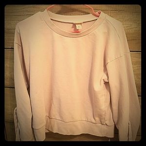 Lilac Sweater w/ tying tassels